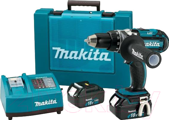 Профессиональная дрель-шуруповерт Makita DDF451RFE