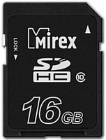 Карта памяти Mirex SDHC (Class 10) 16GB (13611-SD10CD16) - 