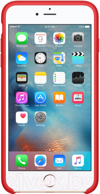 Чехол-накладка Apple Silicone Case для iPhone 6s Plus Red / MKXM2