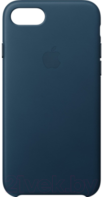 Чехол-накладка Apple Leather Case для iPhone 8/7 Cosmos Blue / MQHF2