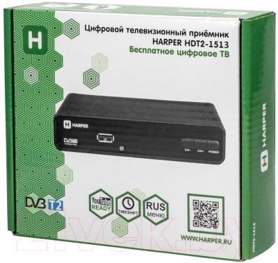 Тюнер цифрового телевидения Harper HDT2-1513