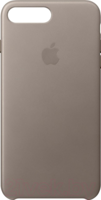 Чехол-накладка Apple Leather Case для iPhone 8+/7+ Taupe / MQHJ2