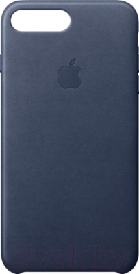 Чехол-накладка Apple Leather Case для iPhone 8+/7+ Midnight Blue / MQHL2