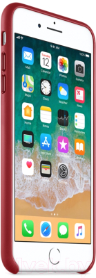 Чехол-накладка Apple Leather Case для iPhone 8+/7+ Red / MQHN2