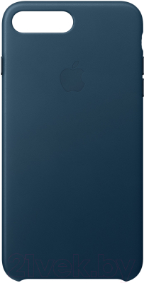 Чехол-накладка Apple Leather Case для iPhone 8+/7+ Cosmos Blue / MQHR2