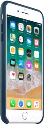 Чехол-накладка Apple Leather Case для iPhone 8+/7+ Cosmos Blue / MQHR2