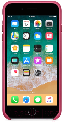 Чехол-накладка Apple Leather Case для iPhone 8+/7+ Pink Fuchsia / MQHT2