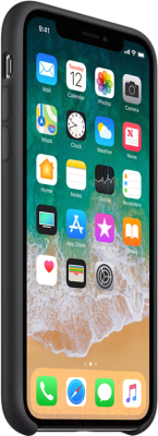 Чехол-накладка Apple Silicone Case для iPhone X Black / MQT12