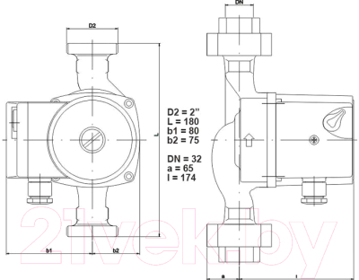 Циркуляционный насос IMP PUMPS GHN 32/85-180