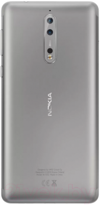 Смартфон Nokia 8 Dual / TA-1004 (стальной)