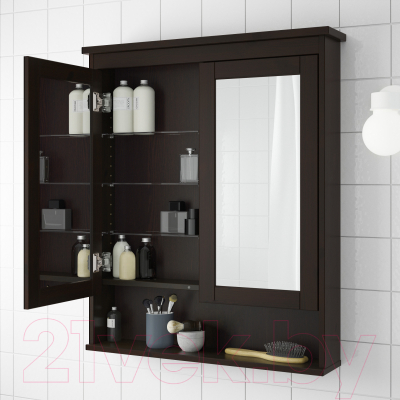 Шкаф с зеркалом для ванной Ikea Хемнэс 003.809.72