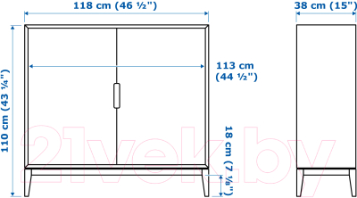 Шкаф Ikea Режиссёр 103.623.31 (белый)