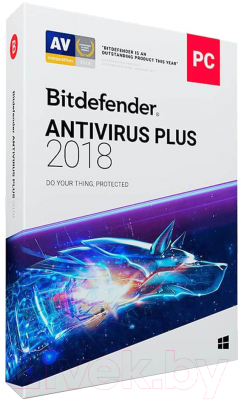 ПО антивирусное Bitdefender Antivirus Plus 2018 Home/1Y/1PC продление (WB11011001-PR)