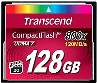 Карта памяти Transcend 800x CompactFlash Premium 128GB (TS128GCF800) - 
