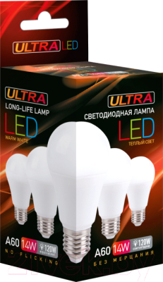 Лампа Ultra LED-A60-10W-E27-3000K