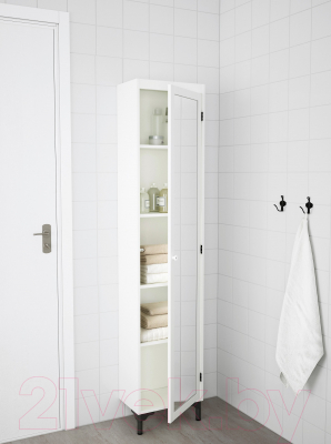 Шкаф-пенал для ванной Ikea Силверон 103.690.59 (белый)