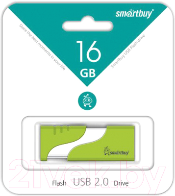 Usb flash накопитель SmartBuy 16GB Hatch Green (SB16GBHTH-G)