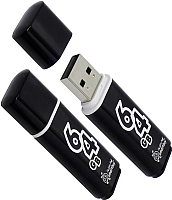 

Usb flash накопитель SmartBuy, Glossy Black 64GB (SB64GBGS-K)