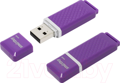 Usb flash накопитель SmartBuy Quartz Violet 64GB (SB64GBQZ-V)