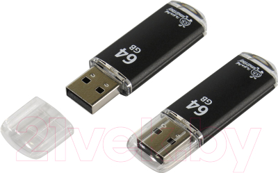 Usb flash накопитель SmartBuy 64GB V-Cut Black (SB64GBVC-K)