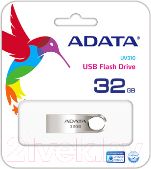 Usb flash накопитель A-data UV310 32GB (AUV310-32G-RGD)