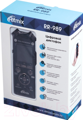 Цифровой диктофон Ritmix RR-989 8Gb