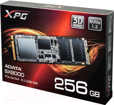 SSD диск A-data SX8000NP 256GB (ASX8000NP-256GM-C)