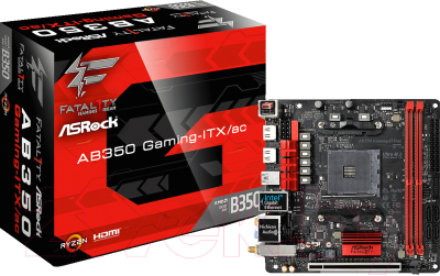 Материнская плата AsRock Fatal1ty AB350 Gaming-ITX/ac
