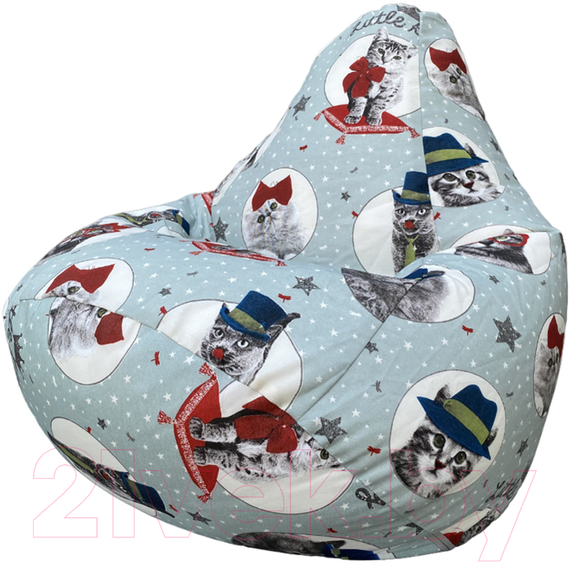 Бескаркасное кресло Flagman Груша Макси XXL Г2.4-17 (Китти)