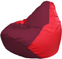 Бескаркасное кресло Flagman Груша Мини Г0.1-308 (бордовый/красный) - 