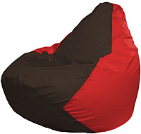 Бескаркасное кресло Flagman Груша Мини Г0.1-322 (коричневый/красный) - 