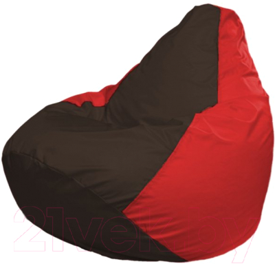 Бескаркасное кресло Flagman Груша Мини Г0.1-322 (коричневый/красный)