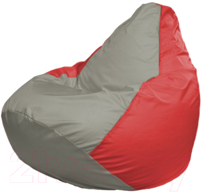 Бескаркасное кресло Flagman Груша Мини Г0.1-332 (серый/красный)