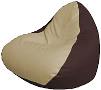 Бескаркасное кресло Flagman Relax P2.3-36 (светло-бежевый/коричневый) - 
