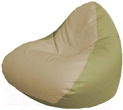 Бескаркасное кресло Flagman Relax P2.3-38 (светло-бежевый/оливковый)