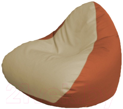 Бескаркасное кресло Flagman Relax P2.3-39 (светло-бежевый/оранжевый)
