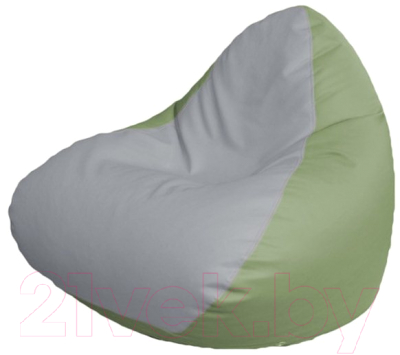 Бескаркасное кресло Flagman Relax P2.3-57 (белый/оливковый)