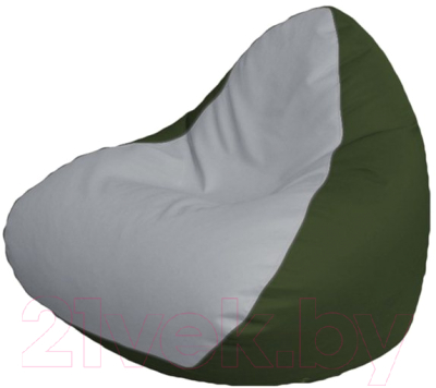 Бескаркасное кресло Flagman Relax P2.3-61 (белый/зеленый)