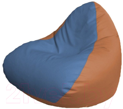 Бескаркасное кресло Flagman Relax P2.3-68 (голубой/оранжевый)