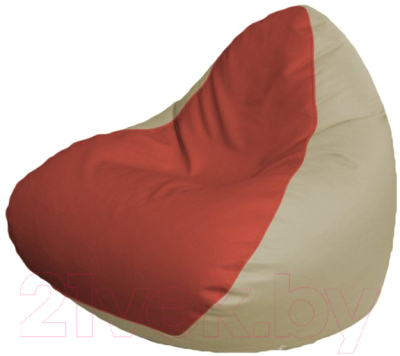 Бескаркасное кресло Flagman Relax P2.3-72 (красный/светло-бежевый)