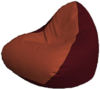 Бескаркасное кресло Flagman Relax P2.3-73 (красный/бордовый) - 