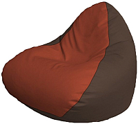 Бескаркасное кресло Flagman Relax P2.3-75 (красный/коричневый) - 