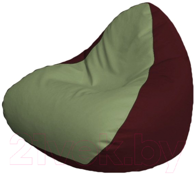 Бескаркасное кресло Flagman Relax P2.3-82 (оливковый/бордовый)