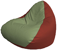 Бескаркасное кресло Flagman Relax P2.3-83 (оливковый/красный) - 