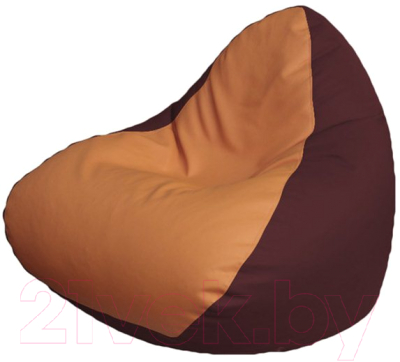 Бескаркасное кресло Flagman Relax P2.3-86 (оранжевый/бордовый)