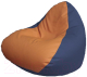 Бескаркасное кресло Flagman Relax P2.3-87 (оранжевый/синий) - 