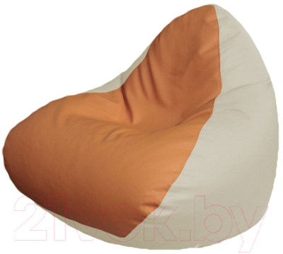 Бескаркасное кресло Flagman Relax P2.3-91 (оранжевый/белый)