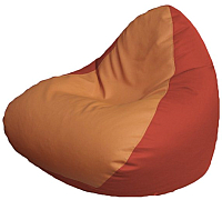 Бескаркасное кресло Flagman Relax P2.3-94 (оранжевый/красный) - 