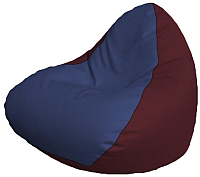 Бескаркасное кресло Flagman Relax P2.3-108 (синий/бордовый) - 