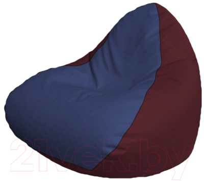 Бескаркасное кресло Flagman Relax P2.3-108 (синий/бордовый)